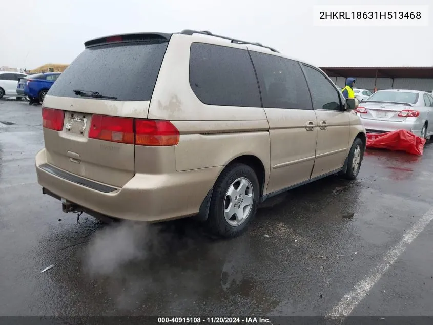 2001 Honda Odyssey Ex VIN: 2HKRL18631H513468 Lot: 40915108