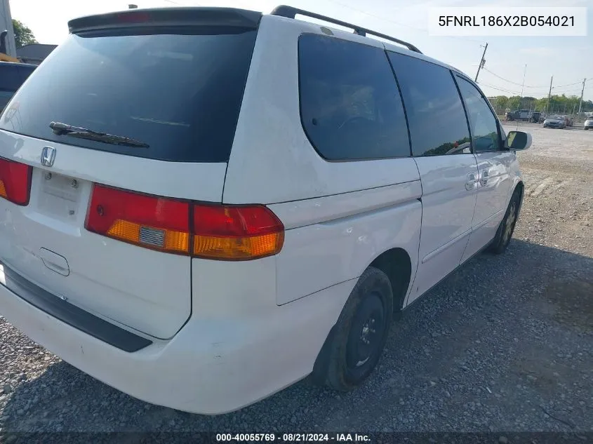 5FNRL186X2B054021 2002 Honda Odyssey Ex