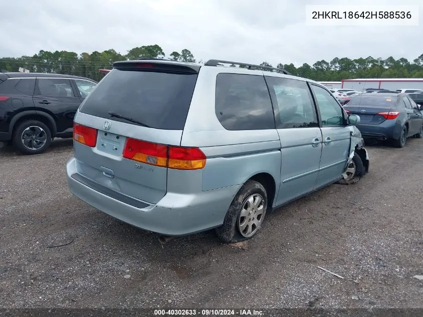 2HKRL18642H588536 2002 Honda Odyssey Ex