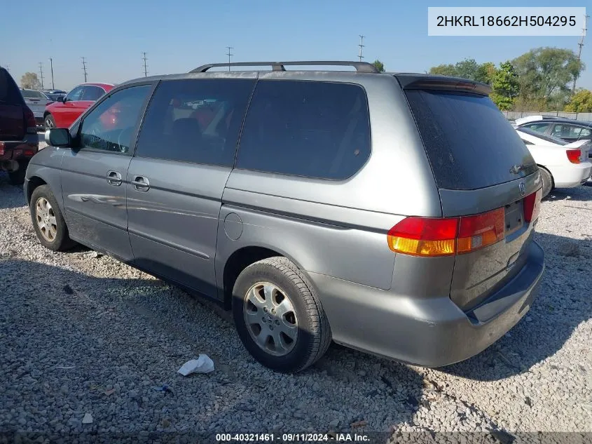 2HKRL18662H504295 2002 Honda Odyssey Ex