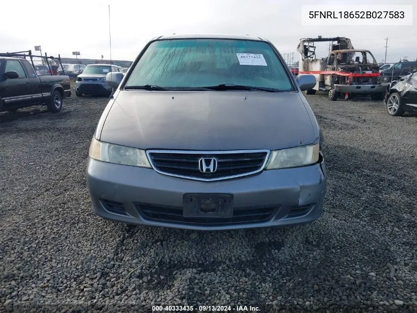 5FNRL18652B027583 2002 Honda Odyssey Ex