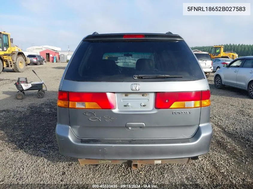 5FNRL18652B027583 2002 Honda Odyssey Ex