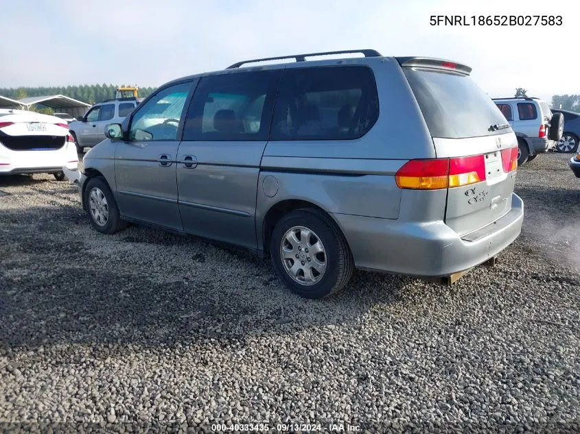 5FNRL18652B027583 2002 Honda Odyssey Ex