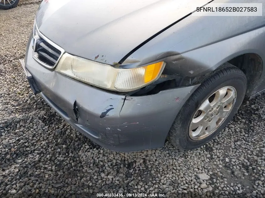 5FNRL18652B027583 2002 Honda Odyssey Ex