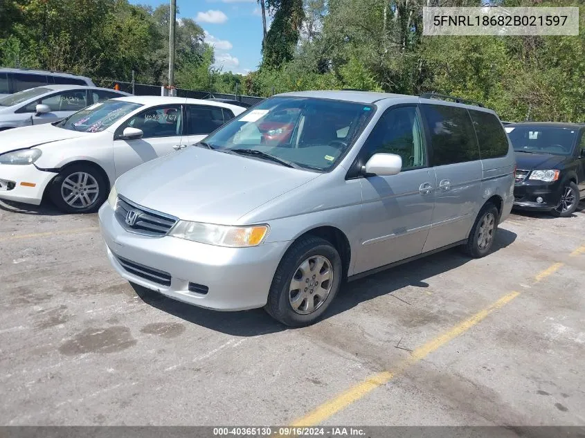 5FNRL18682B021597 2002 Honda Odyssey Ex