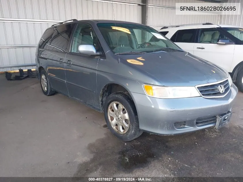 5FNRL18602B026695 2002 Honda Odyssey Ex