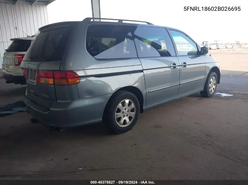 5FNRL18602B026695 2002 Honda Odyssey Ex