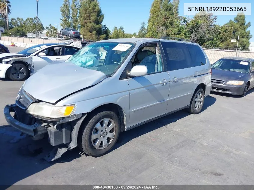 5FNRL18922B053665 2002 Honda Odyssey Ex-L