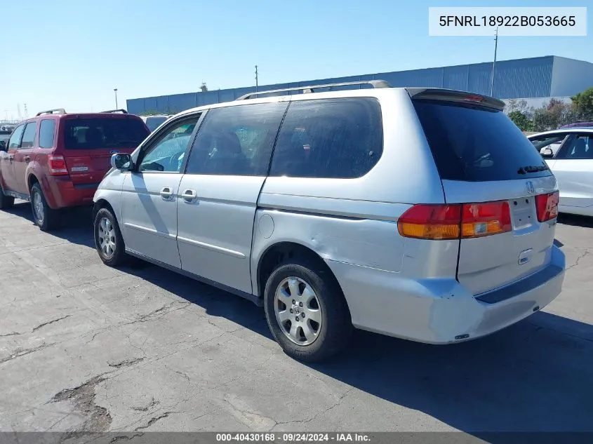 5FNRL18922B053665 2002 Honda Odyssey Ex-L