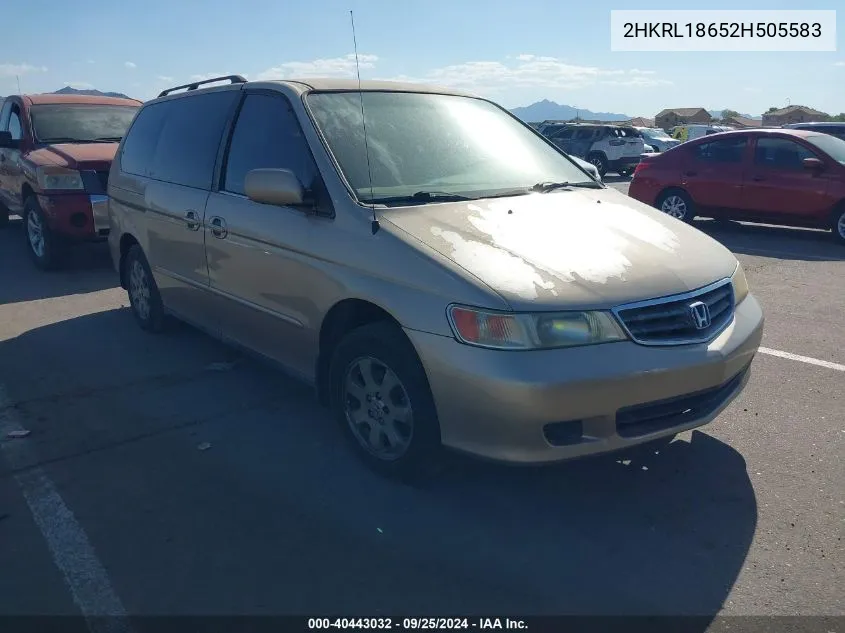 2HKRL18652H505583 2002 Honda Odyssey Ex