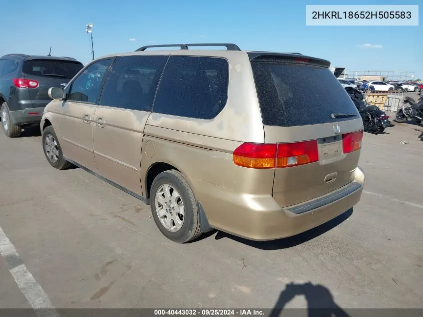 2HKRL18652H505583 2002 Honda Odyssey Ex