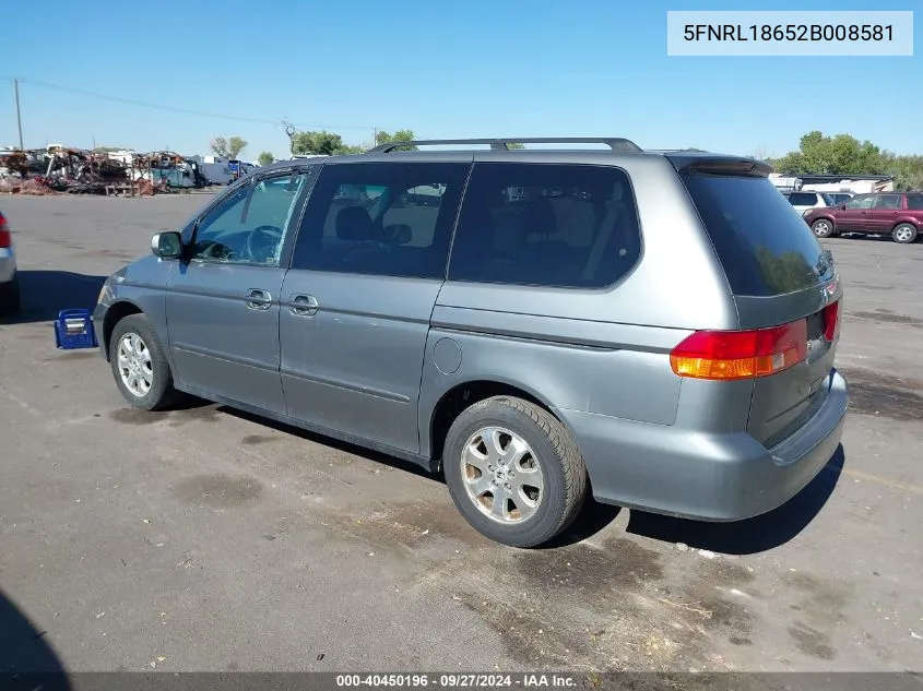 5FNRL18652B008581 2002 Honda Odyssey Ex