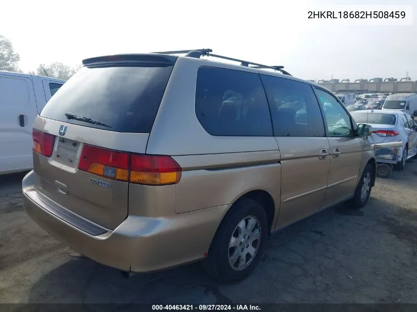 2HKRL18682H508459 2002 Honda Odyssey Ex