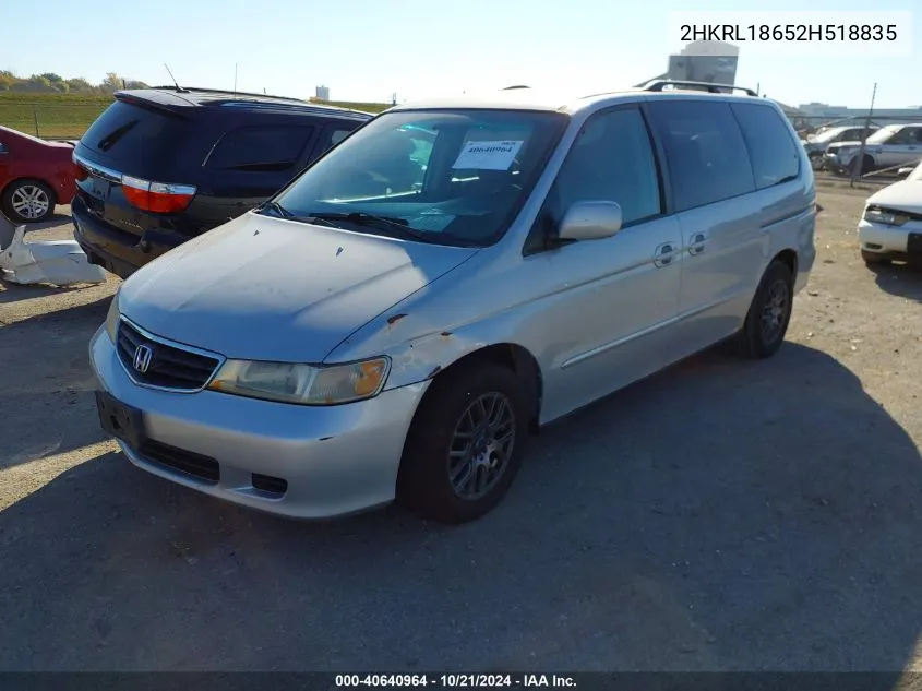 2HKRL18652H518835 2002 Honda Odyssey Ex