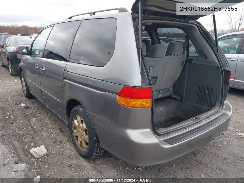 2HKRL18662H517855 2002 Honda Odyssey Ex