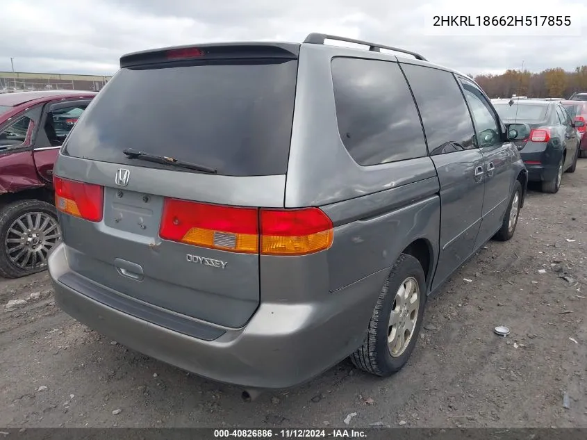 2HKRL18662H517855 2002 Honda Odyssey Ex