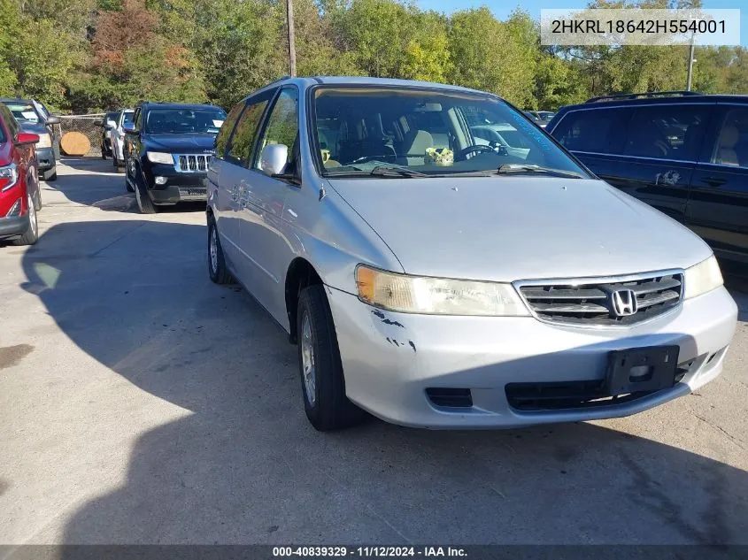 2HKRL18642H554001 2002 Honda Odyssey Ex