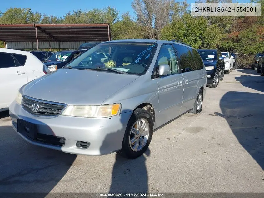 2HKRL18642H554001 2002 Honda Odyssey Ex