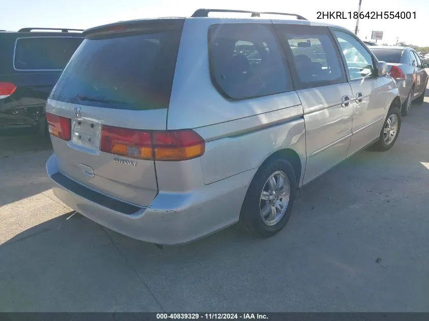 2HKRL18642H554001 2002 Honda Odyssey Ex