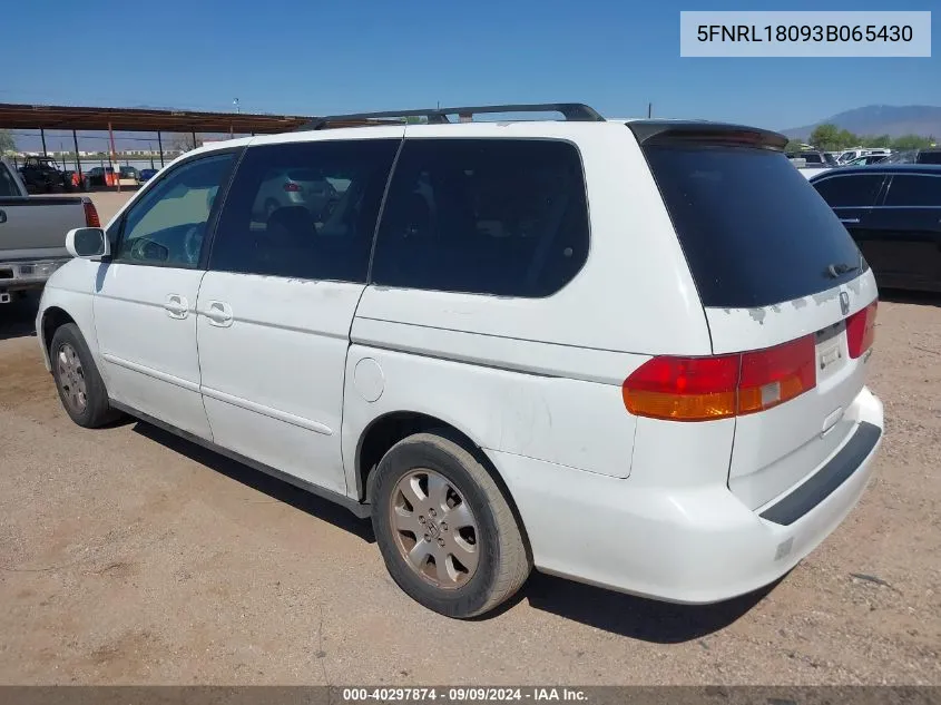 5FNRL18093B065430 2003 Honda Odyssey Ex-L