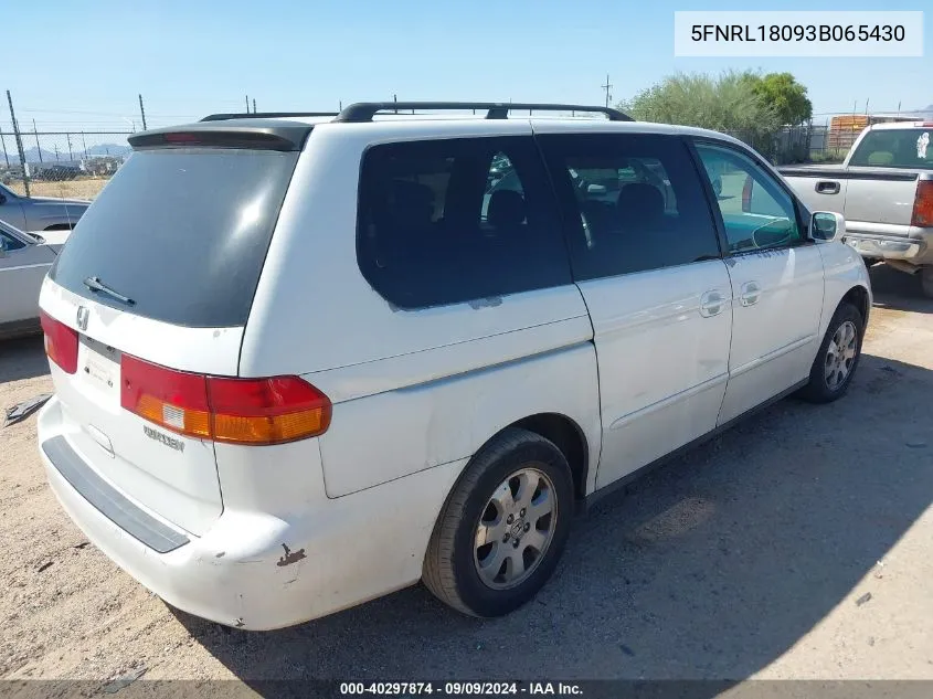 2003 Honda Odyssey Ex-L VIN: 5FNRL18093B065430 Lot: 40297874