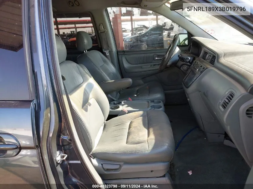 5FNRL189X3B019796 2003 Honda Odyssey Exl