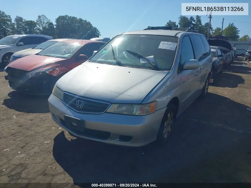 5FNRL18653B113266 2003 Honda Odyssey Ex