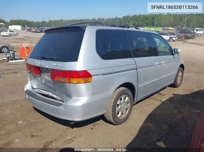 5FNRL18653B113266 2003 Honda Odyssey Ex