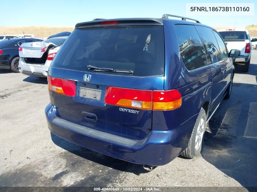 5FNRL18673B110160 2003 Honda Odyssey Ex