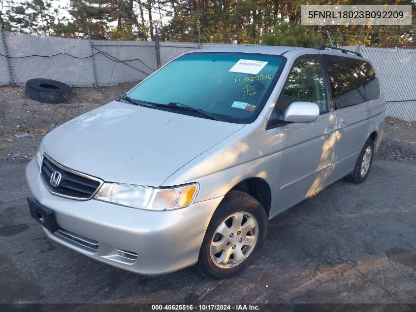 5FNRL18023B092209 2003 Honda Odyssey Exl