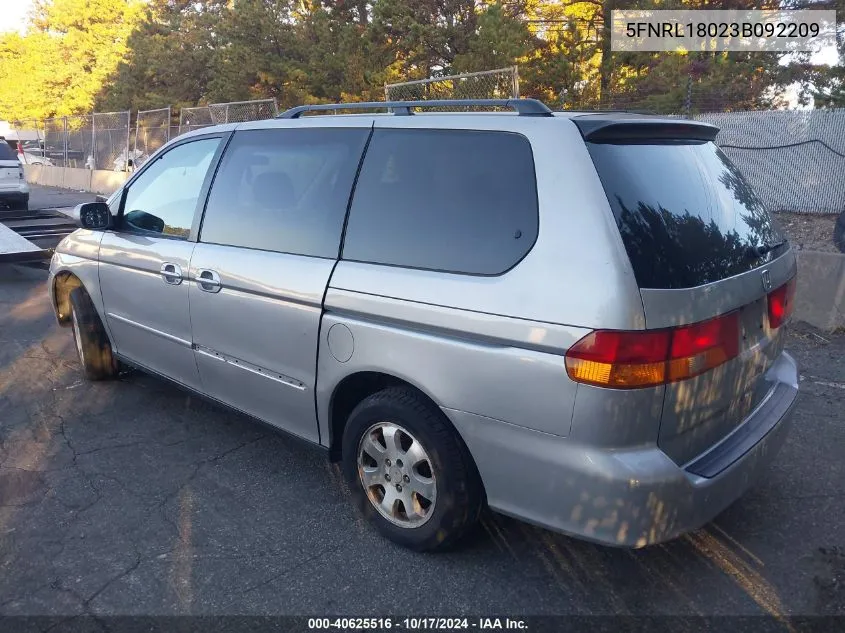 5FNRL18023B092209 2003 Honda Odyssey Exl