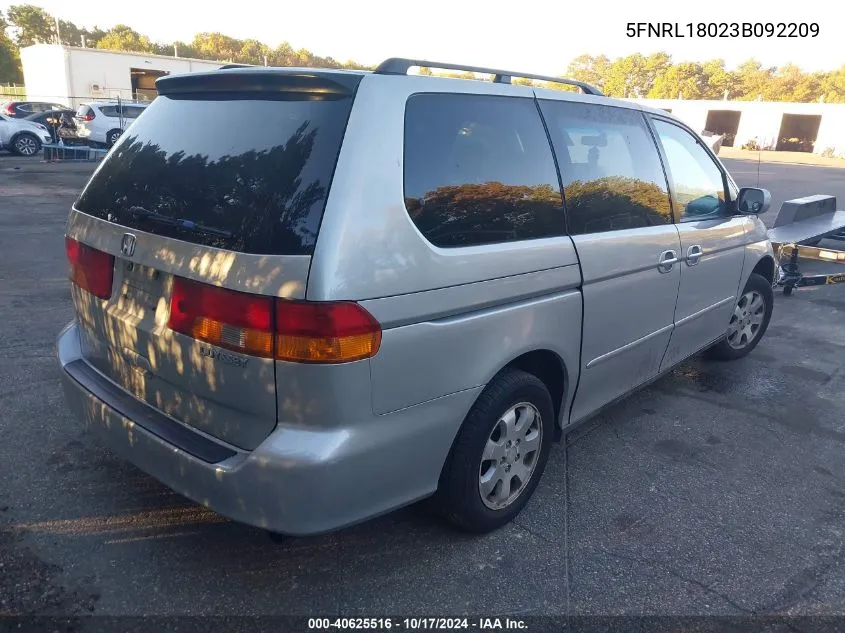 5FNRL18023B092209 2003 Honda Odyssey Exl