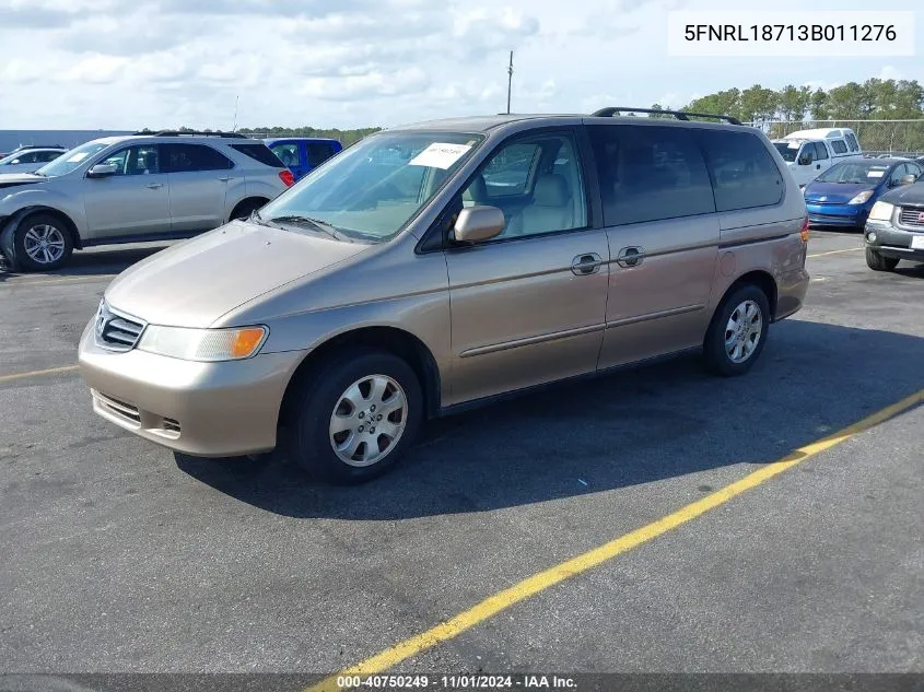 2003 Honda Odyssey Ex-L VIN: 5FNRL18713B011276 Lot: 40750249