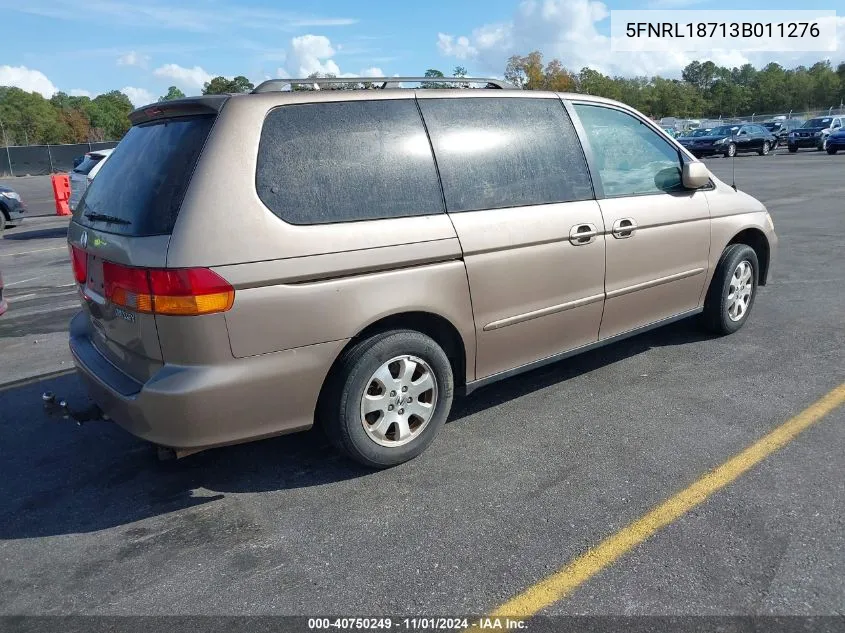 2003 Honda Odyssey Ex-L VIN: 5FNRL18713B011276 Lot: 40750249