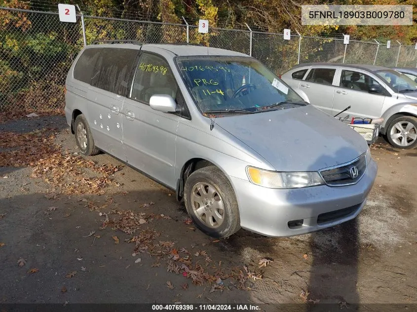 2003 Honda Odyssey Ex-L VIN: 5FNRL18903B009780 Lot: 40769398