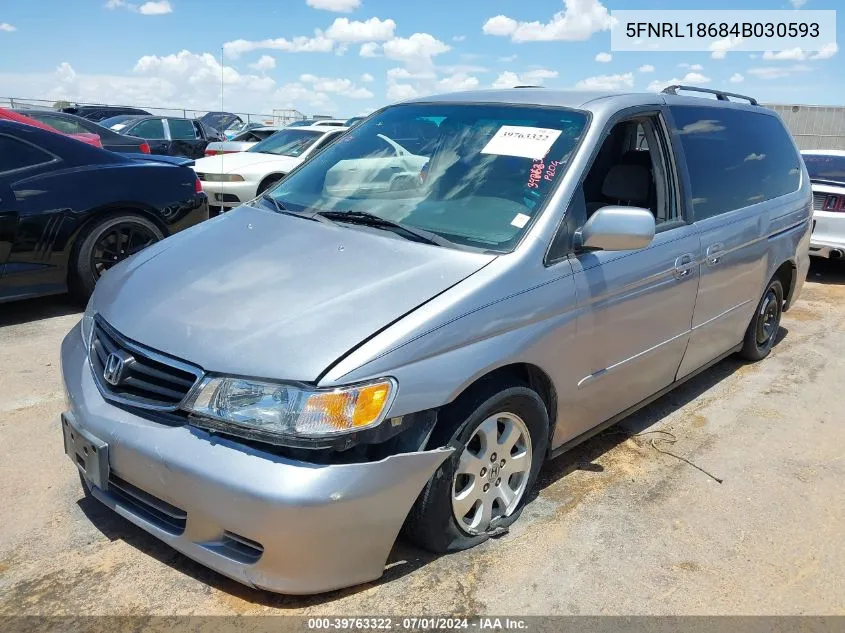 2004 Honda Odyssey Ex VIN: 5FNRL18684B030593 Lot: 39763322