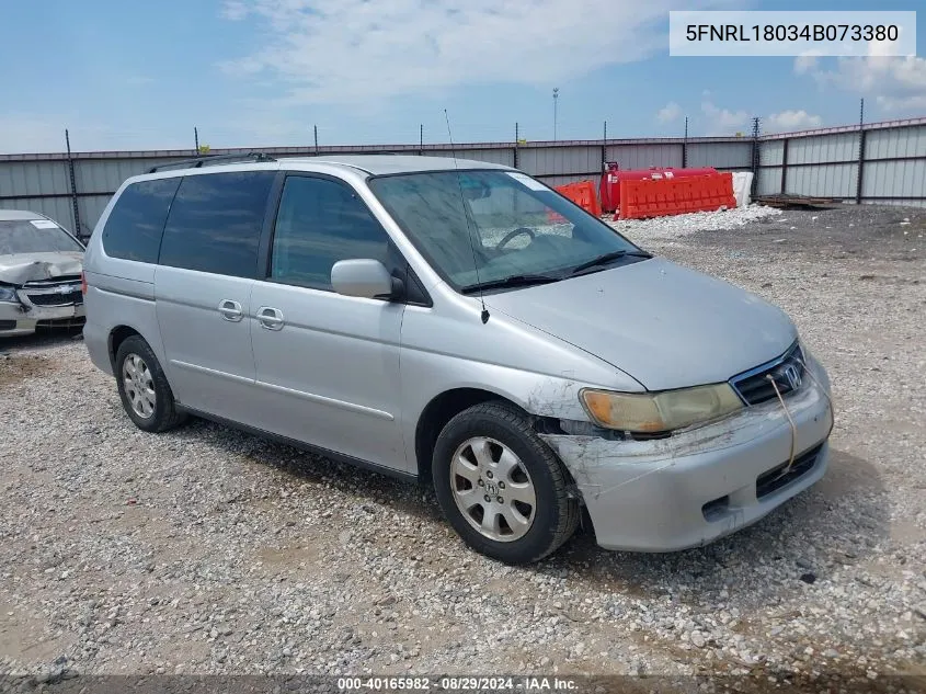 2004 Honda Odyssey Ex-L VIN: 5FNRL18034B073380 Lot: 40165982