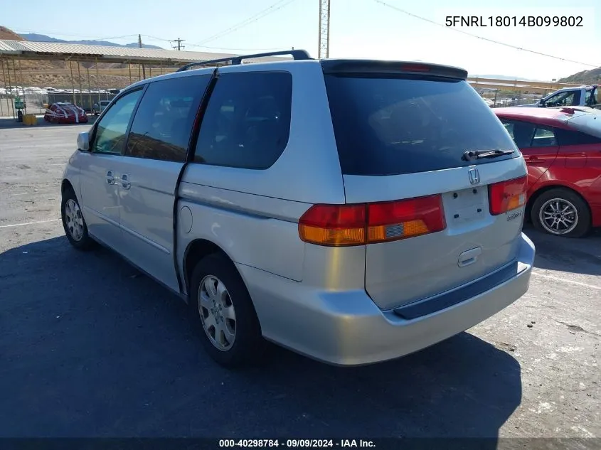 5FNRL18014B099802 2004 Honda Odyssey Ex-L