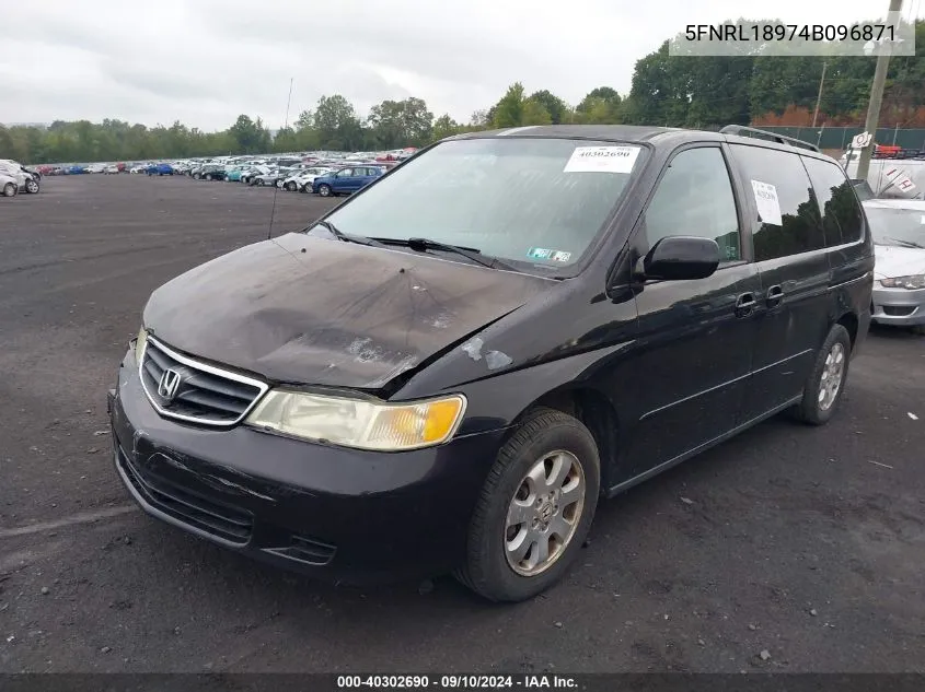 2004 Honda Odyssey Exl VIN: 5FNRL18974B096871 Lot: 40302690