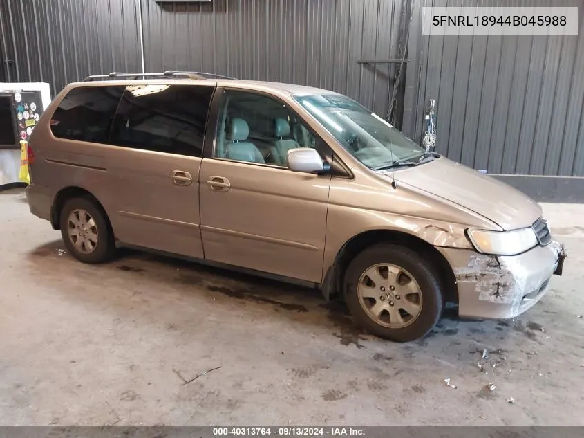 5FNRL18944B045988 2004 Honda Odyssey Ex-L