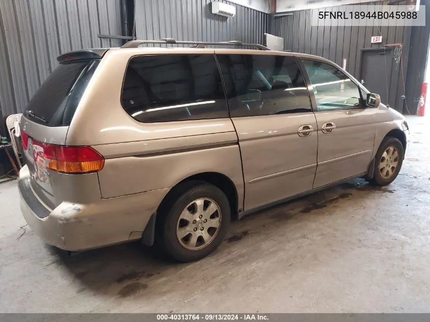 5FNRL18944B045988 2004 Honda Odyssey Ex-L