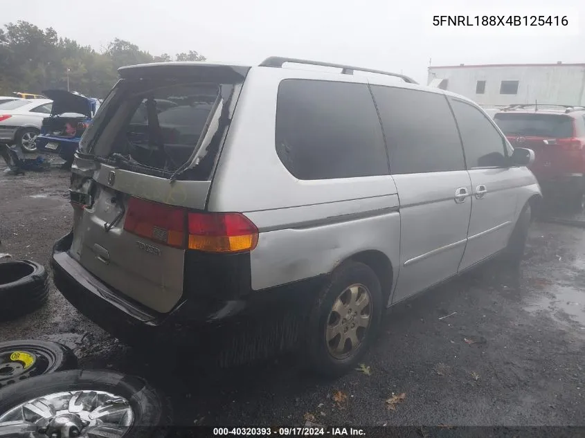 2004 Honda Odyssey Ex VIN: 5FNRL188X4B125416 Lot: 40320393