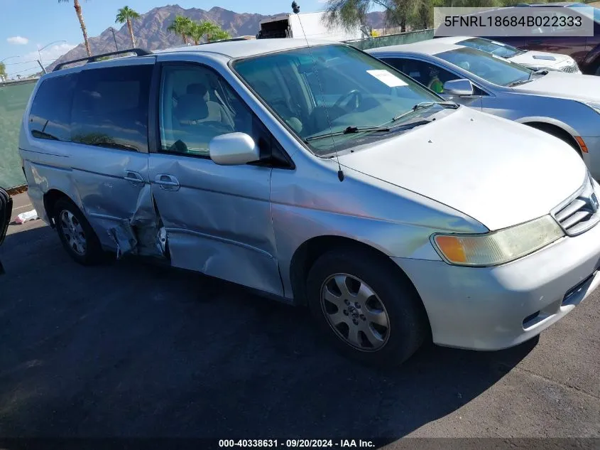 2004 Honda Odyssey Ex VIN: 5FNRL18684B022333 Lot: 40338631