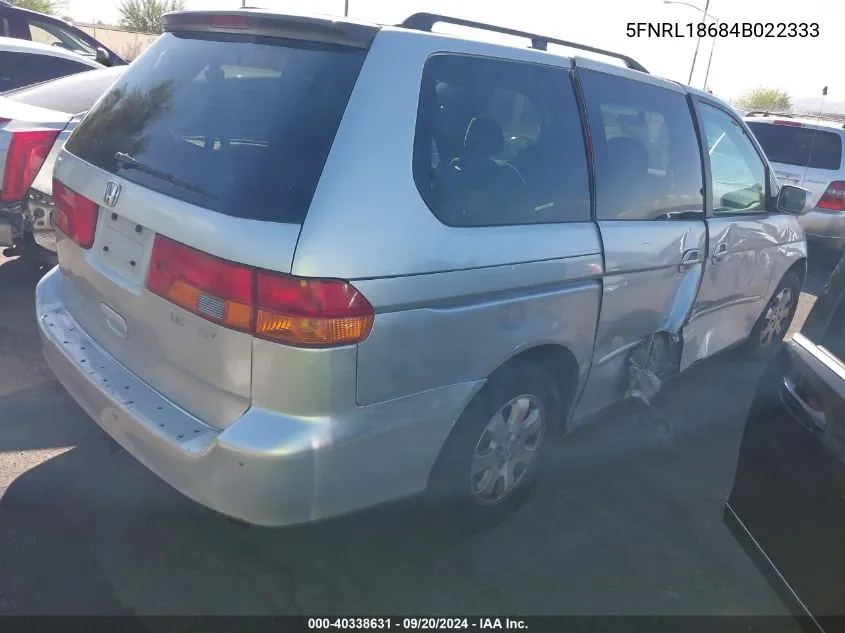 2004 Honda Odyssey Ex VIN: 5FNRL18684B022333 Lot: 40338631