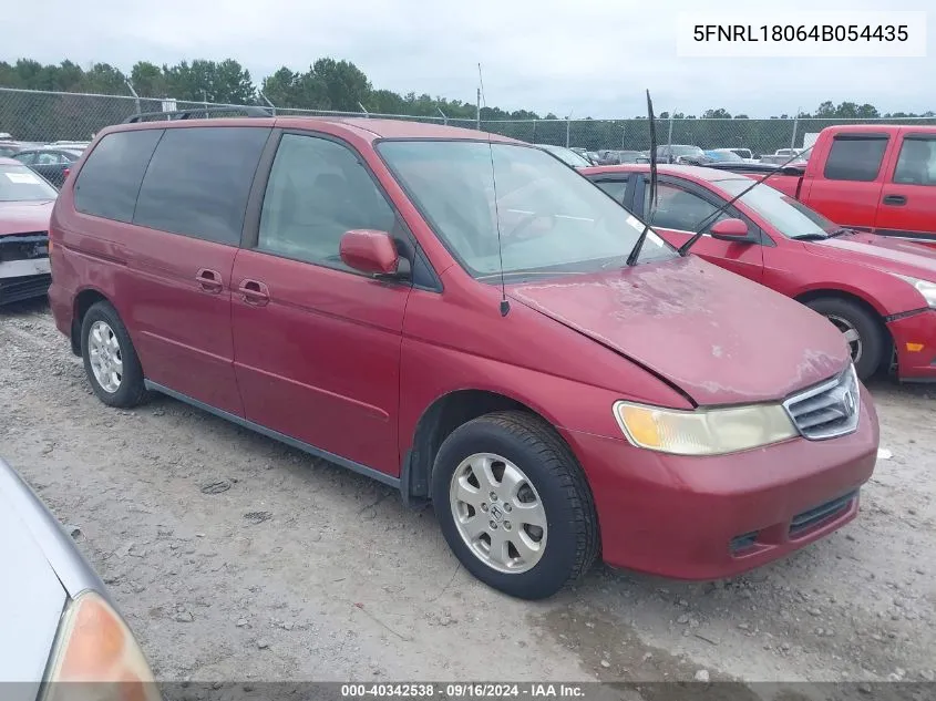 2004 Honda Odyssey Exl VIN: 5FNRL18064B054435 Lot: 40342538