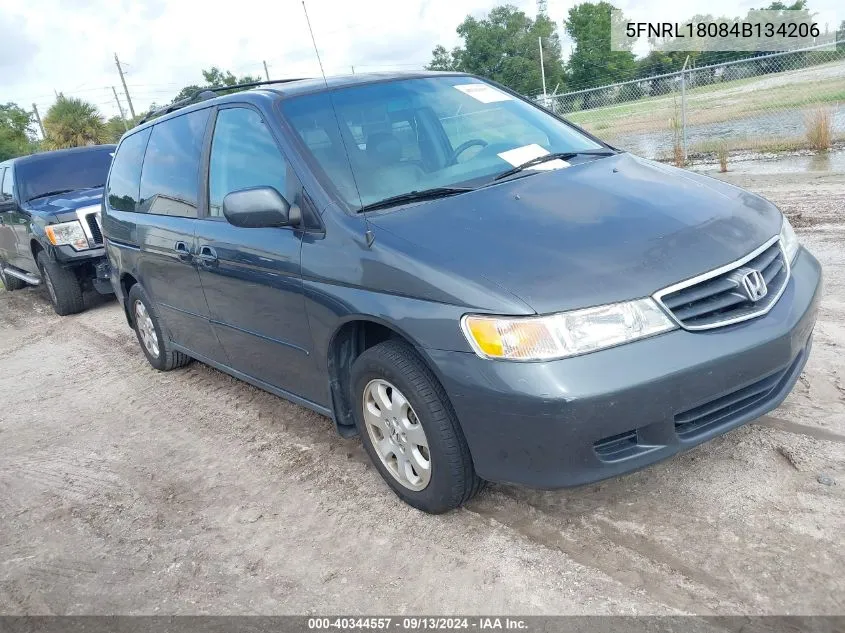 2004 Honda Odyssey Ex-L VIN: 5FNRL18084B134206 Lot: 40344557