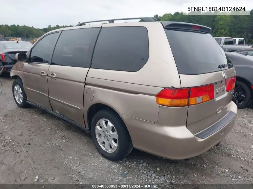 5FNRL18814B124624 2004 Honda Odyssey Ex