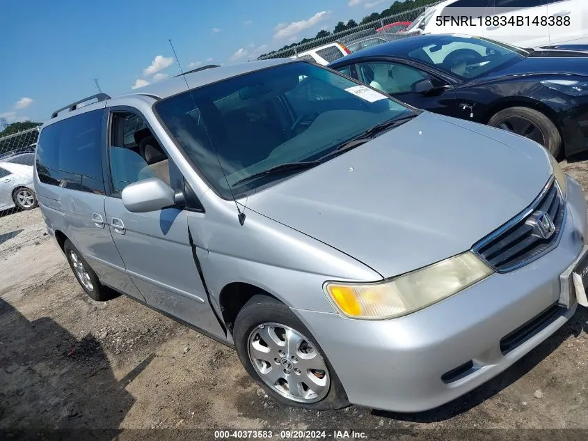 2004 Honda Odyssey Ex VIN: 5FNRL18834B148388 Lot: 40373583