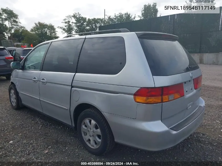 2004 Honda Odyssey Ex-L VIN: 5FNRL18954B117149 Lot: 40386854