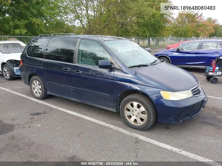 5FNRL18964B080483 2004 Honda Odyssey Exl